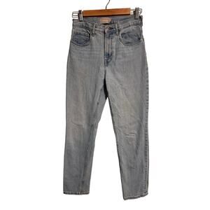 Everlane High Waisted Straight Leg Jeans Size 27 Light Wash